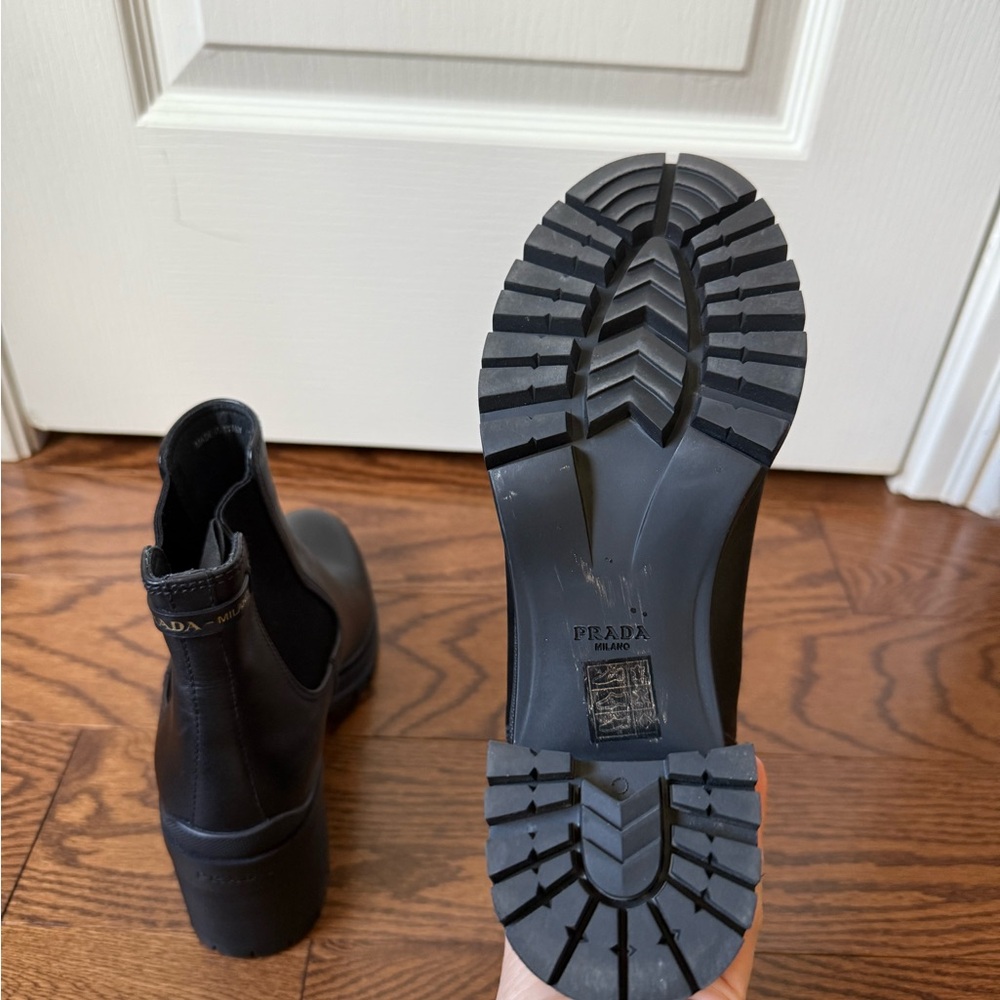 Prada Lug Sole Chelsea Boot 38.5 - Picture 8 of 12